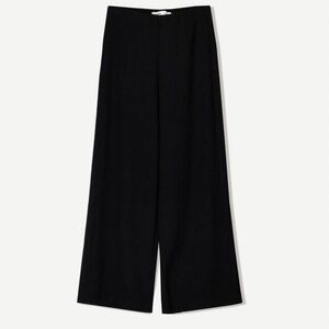 Women’s BERSHKA Wide Leg Flowy Black Pants US L